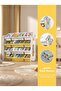 Kids Toy Storage Rack, Removable Kids Toy Storage Organizer with 12 Plastic Bins - 3