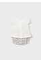 Newborn Baby Girl Four-Piece Combed Cotton Set Beige - 4