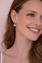 Turquoise Evil Eye Heart Asymmetric Hoop Earring Set – Zircon Stone Charm Earrings - 3