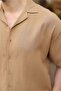 Mink 100% Cotton Piece Men's Shorts and Shirt Set E7360 - 3