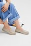 Women's Beige Suede Thermo Non-Slip Sole Loafers Oxford Women's Shoes - 4