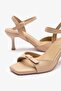 Osso Nude Leather Women's Heeled Shoes - 5