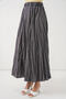 Women's Long Crinkled Skirt 8042 - Anthracite - 4