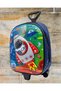 Children Kindergarten Nursery Rocket Galaxy Printed Embossed Trolley Wheeled Travel Luggage School Bag - 3