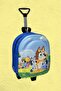 Kindergarten Nursery Children's Themed Bluey 3D Color Printed Squeegee Wheeled School Bag and Backpack - 3