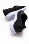 Women's Knitwear Baklava Stone Buckle Loafers Shoes Black White - 4