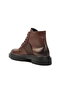 Brown Genuine Leather Flat Men's Boots Premium - 4