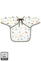 Unisex Baby Printed Long Sleeve Pocket Detail Tie-Detail Liquid-Proof 2-Piece Activity Bib 6-36 Months - 6