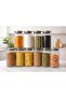 12 Pieces 1300 ml Vacuum Glass Jar with Metal Lid, Food Storage Container - 3