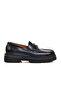 Navy Blue Opening Men's Loafer Shoes Premium