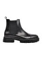 Black Genuine Leather Men's Chelsea Boots