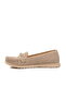Beige Women's Flat Comfortable Casual Shoes - 2