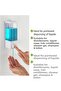 Wall Mounted Manual Liquid Soap Dispenser 8 Pieces Adhesive and Screw-On Non-Spill Soap Dispenser 350 ml A-1 - 5