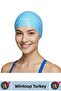 # Bone Flexible Soft Silicone Pool Sea Swimming Waterproof Ear Protection Large Size Hair Cap 2 Pieces - 3