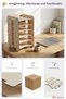 Desk Organizer Organizer Document Rack Desktop Organizer Light Oak Color Model 16 - 8