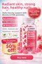 Hair and Skin Vitamin - Biotin, Hyaluronic Acid, Glutathione, Resveratrol Vegan Gummy (30-DAY)