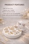 Concrete Ring Stand Jewelry Organizer Ring Earring Organizer Stylish Desktop Jewelry Stand - 4