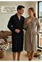 4 Layer Muslin Kimono Model 100% Cotton Mink Color Pocketed Bathrobe/Morning Gown