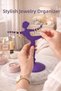 Ballerina Design Jewelry Stand Jewelry Organizer Necklace Hanger Desktop Ring Earring Organizer Purple - 2
