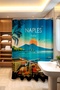 Bathroom Curtain, Naples Sunrise Patterned Shower Curtain, Bathtub Curtain 175X200Cm - 3