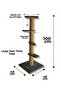 100 cm Gray Cat Scratching Board with Thick Pipe Ladder - 2