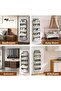 Behind-The-Door Organizer with 5 Pockets, Hanging Cabinet Organizer, Multi-Purpose Behind-The-Door Shelf, 20kg Capacity, Gray - 2