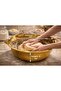 Stainless Steel Forged Mixing - Kneading Bowl with Handle 29 cm Gold - 4