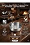 Premium Stainless Steel Ashtray - Modern Decorative Metal Ashtray for Office and Garden (10 cm)