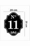 Door - Villa - Garden - Apartment - Wall Number 25X20Cm Number No - 11 Eleven Is Leather Ekta. - 3