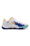 Nova Smash Shoes - White and Vivid Blue Heat Fi - 6