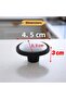 Porcelain Black Handle Knob Drawer Kitchen Furniture Cabinet Cupboard Handle Metal Handles - 3