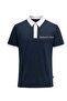 Awake Navy Blue Polo Collar Men's T-Shirt - 4