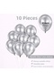 10 Pcs Shiny Metallic Balloons 10 Inch Party Balloon Birthday Decoration