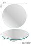 Glass Cutting Board and Presentation Plate Beige Geometric Lines 30X30 cm - 6