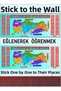 Türkiye Provinces and Regions Map Sticker 100X40Cm Sticker Set for Walls and School Nurseries
