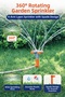 4-Armed Lawn Watering Sprinkler Garden Irrigation Sprink Automatic Rotating Sprinkler Garden Watering Apparatus - 4