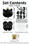 6 Year Old Black Cat Themed Birthday Balloon Set 11 Piece Party Decoration Set - 2