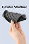 Gray Silicone Soap Dish with Water Drain and Suction Cup Flexible Structure Bathroom Kitchen Wall Type Soap Container - 3