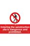 21X30 cm Composite Occupational Safety Warning Sign – Caution, Prohibition, and Ban Sign - Uyr1080