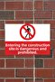 21X30 cm Composite Occupational Safety Warning Sign – Caution, Prohibition, and Ban Sign - Uyr1080 - 2
