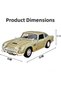 Motormax 1:24 Aston Martin Db5 Die-Cast Model Car - Metal Collectible Vehicle with Opening Doors (Gold) - 4