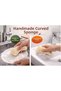 3-Pack Natural Pumpkin Fiber Sponge 14X9 cm |   Bathroom-Kitchen |   100% Herbal Fiber+Gift Facial Pad