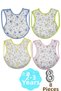 Baby 100% Cotton Waterproof Colorful Baby Bibs with Oilcloth on the Back, Set of 8, 2-3 Years Old - 5