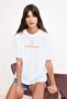 Ecru Printed Oversize/Wide Fit Low Sleeve Short Sleeve 100% Cotton Knitted T-Shirt Twoss26Ts00156 - 2