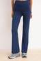Navy Blue Double Breasted Closure Flexible Short Sleeve Flare Bottom Knitted Bottom - Top Set Twoss26Au00082 - 3