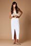 Beyaz Yırtmaçlı Maxi Denim Etek TWOSS23ET00290