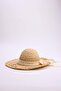 Straw Bow Detail Women's Hat Takss26Sp00008 - 3