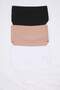 Black-Multicolor 3-Piece Micro Stitch-Free /Non-Marking L Laser Cut Hipster Knitted Panties Tbbss26Cm00012 - 4
