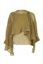 Green Oversize Slim Draped Woven Blouse Twoss26Bz00653 - 8