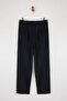 Lacivert Bol Kalıp/Baggy Fit Boru Paça Ütü İzli Erkek Dokuma Pantolon TMNSS26PL00021 - 4